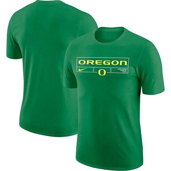Men's Nike Green Oregon Ducks Wordmark Stadium T-Shirt