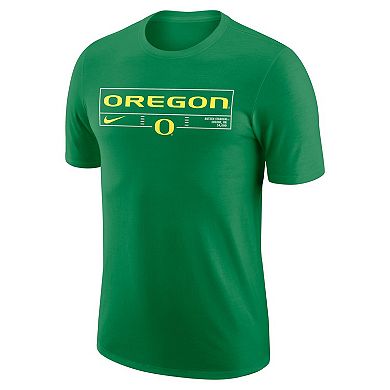 Men's Nike Green Oregon Ducks Wordmark Stadium T-Shirt