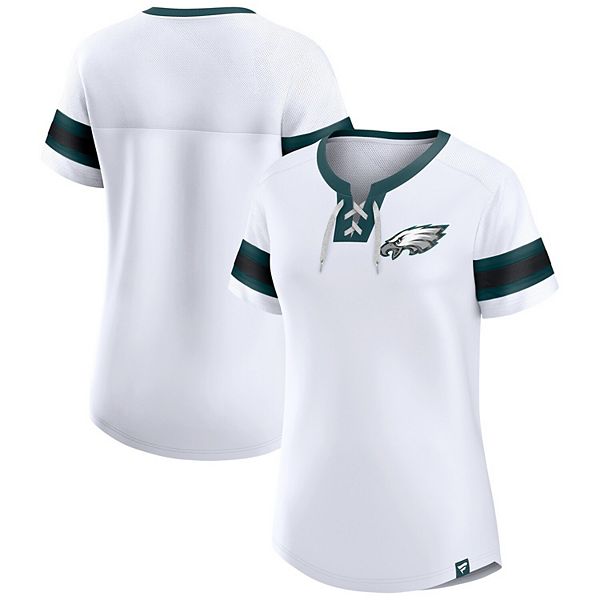 Women's Gameday Couture White Philadelphia Eagles Enforcer Relaxed T-Shirt Size: 2XL