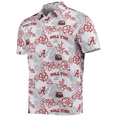 Men's Reyn Spooner White Alabama Crimson Tide Performance Polo