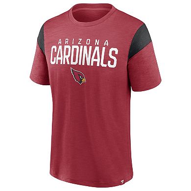 Men's Fanatics Branded Cardinal/Black Arizona Cardinals Home Stretch Team T-Shirt