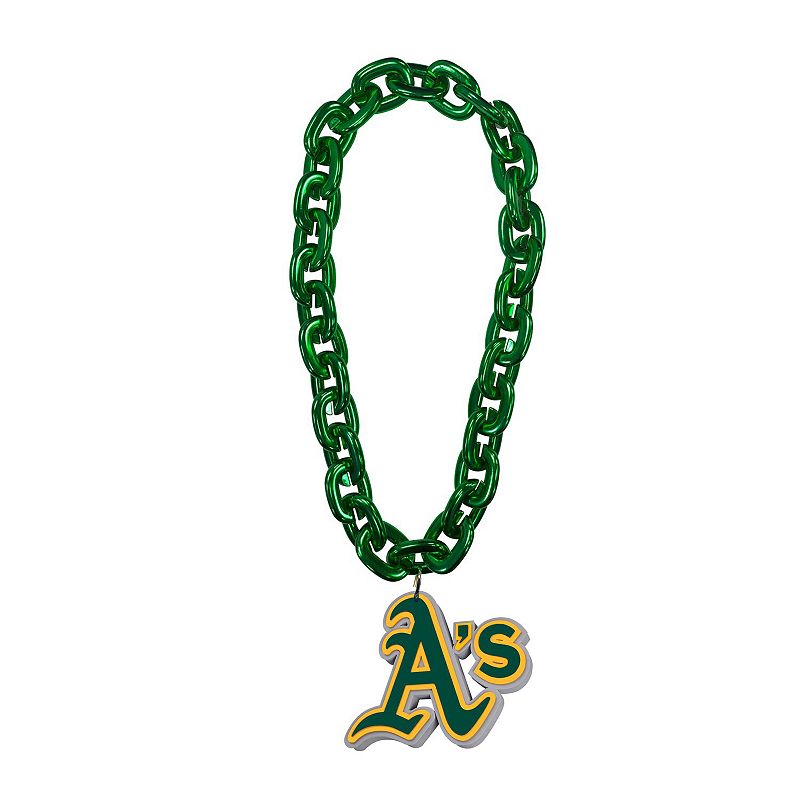 Green Oakland Athletics Team Logo Fan Chain, Adult Unisex, OAS Green