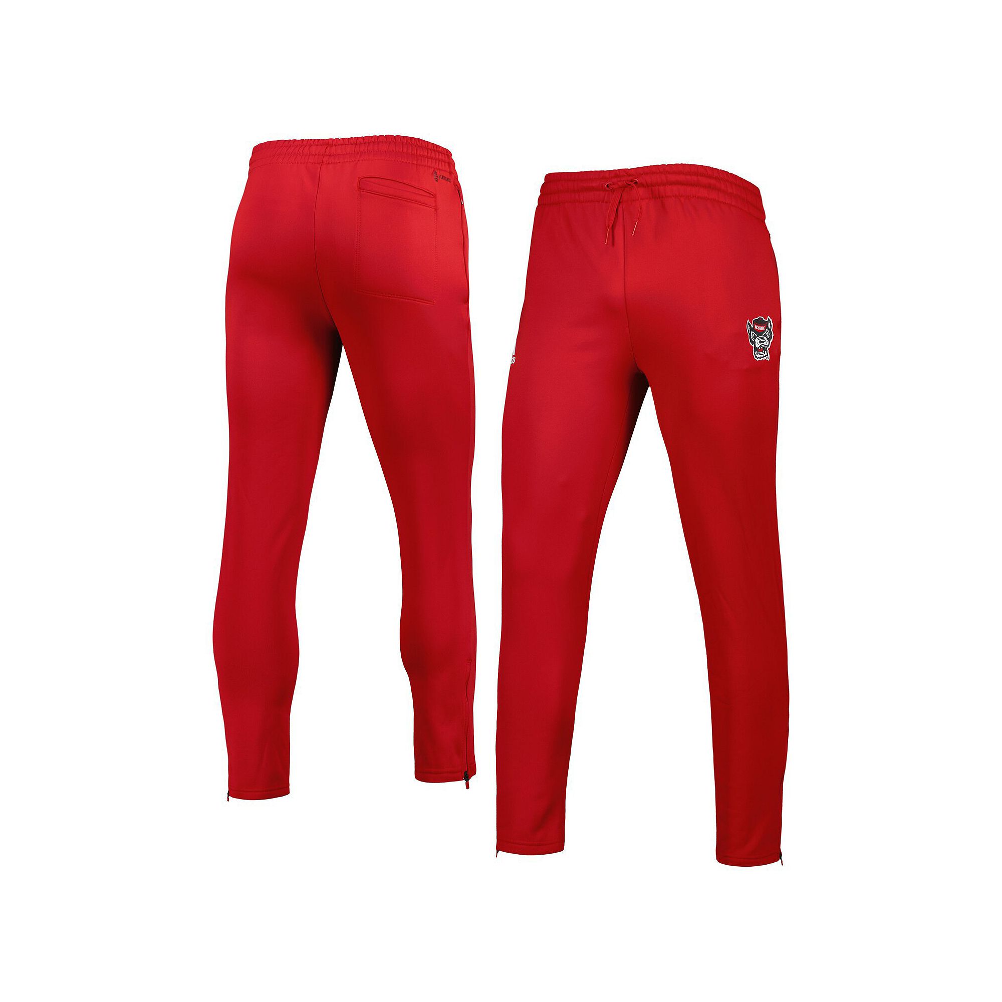 Mens adidas Red NC State Wolfpack AEROREADY Tapered Pants, Size: Large, Ns