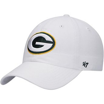 Men's '47 White Green Bay Packers Clean Up Adjustable Hat