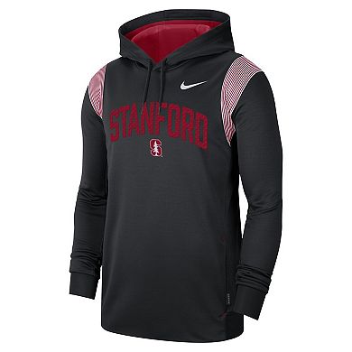 Men's Nike Black Stanford Cardinal 2022 Game Day Sideline Performance Pullover Hoodie