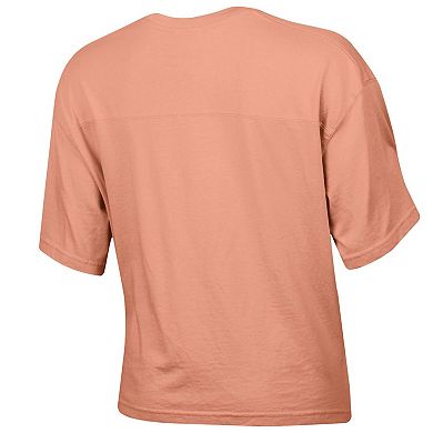 Women's Champion Orange Clemson Tigers Vintage Wash Boxy Crop T-Shirt