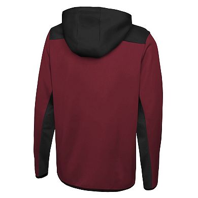 Men's New Era Cardinal Arizona Cardinals Combine Authentic Hard Hitter Pullover Hoodie
