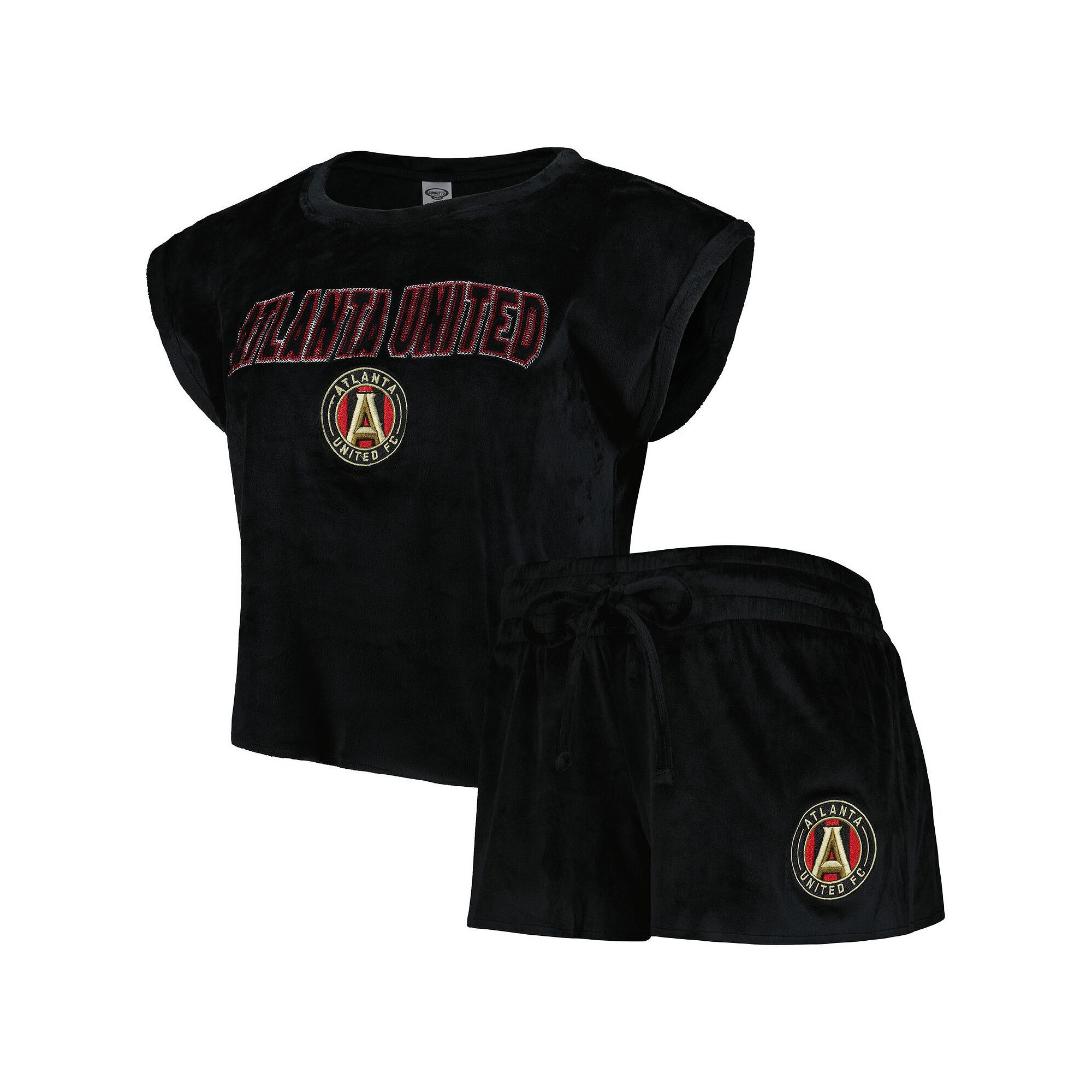 Womens Concepts Sport Black Atlanta United FC Intermission T-Shirt and Sho