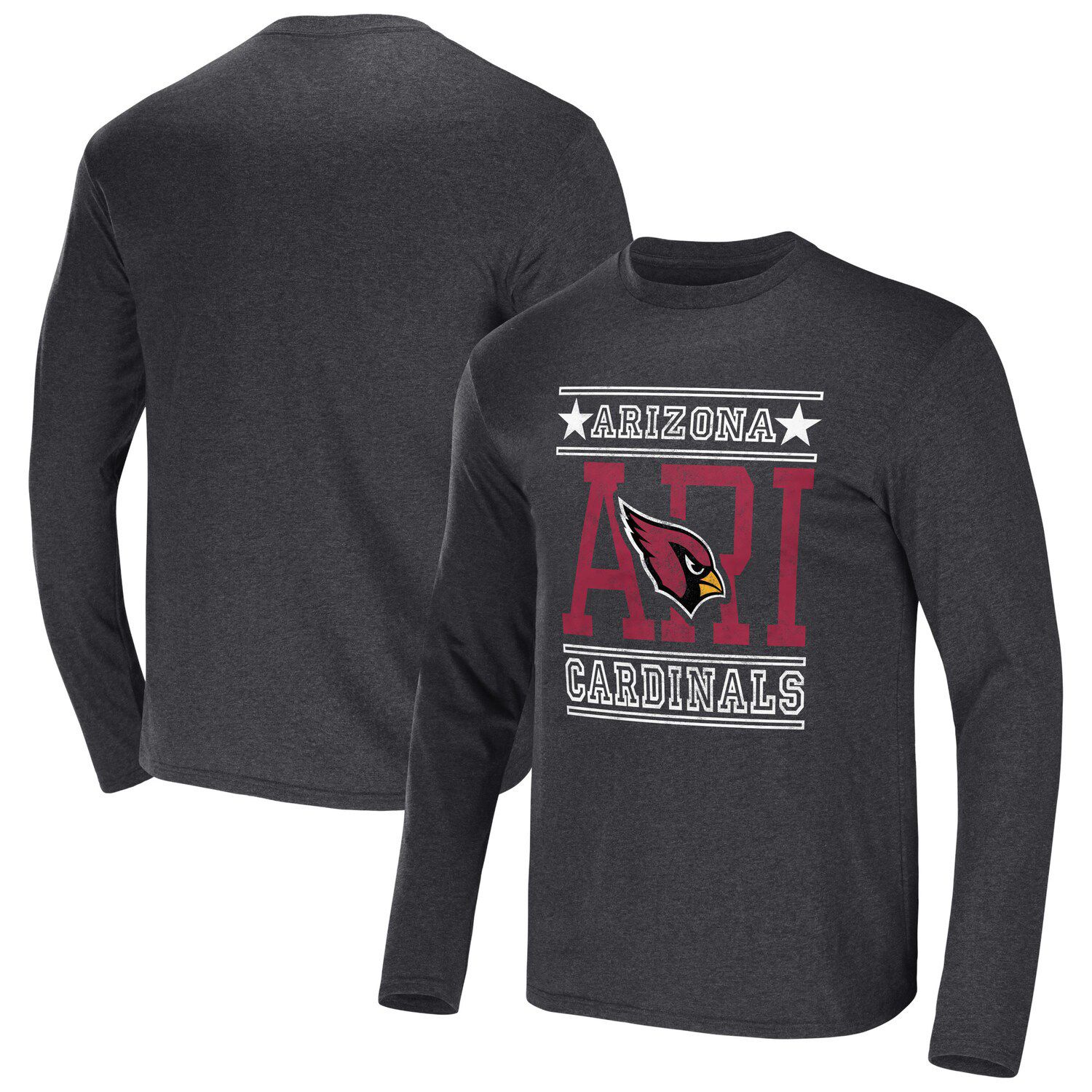 New Era Women's Arizona Cardinals Lace Up Red Plus Size Long Sleeve T-Shirt