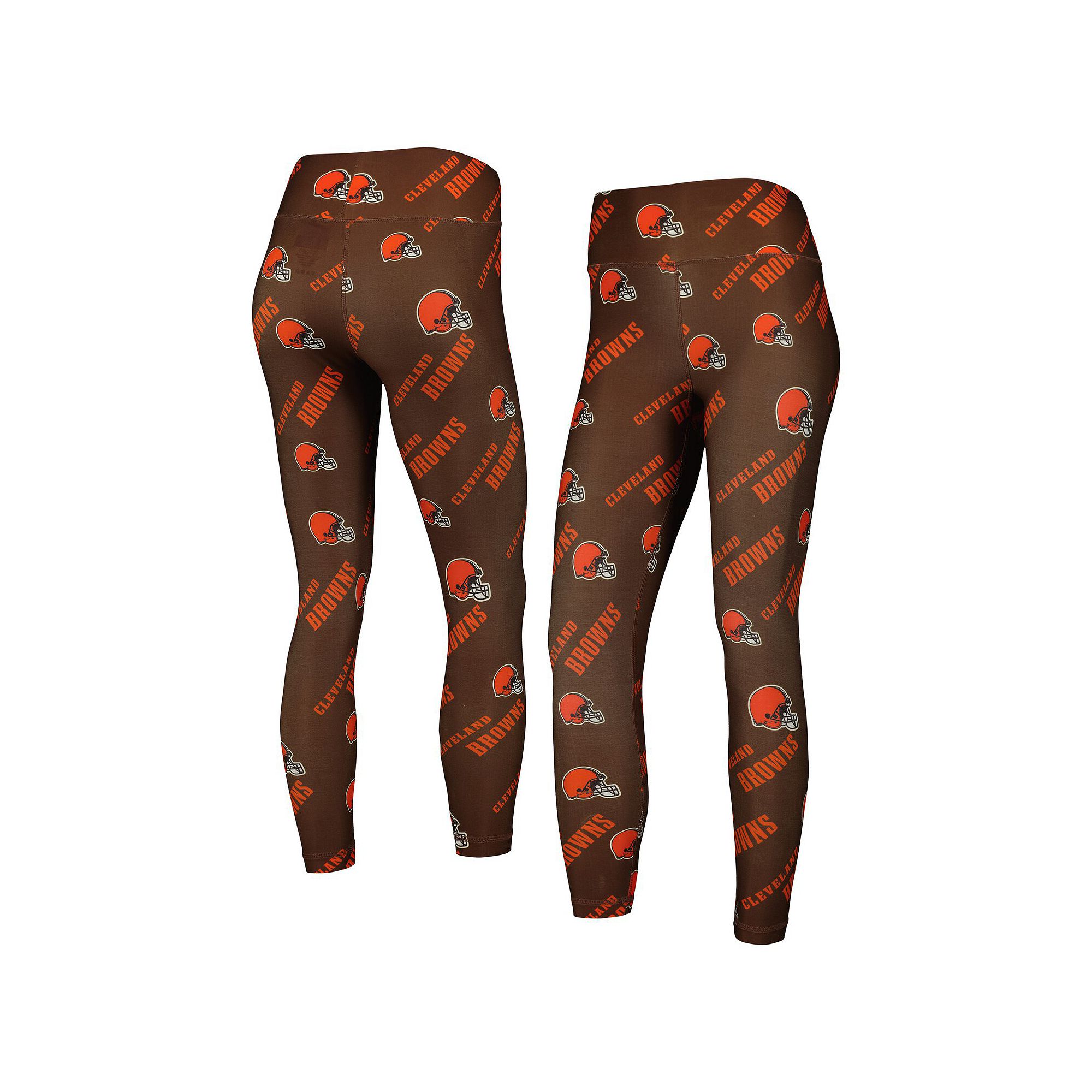 Womens Concepts Sport Brown Cleveland Browns Breakthrough Allover Print Le