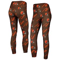 Women's Nike Black Cleveland Browns Yard Line Crossover Leggings