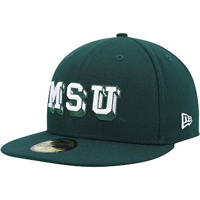 Men's New Era Green Michigan State Spartans Vault Multi 59FIFTY Fitted Hat