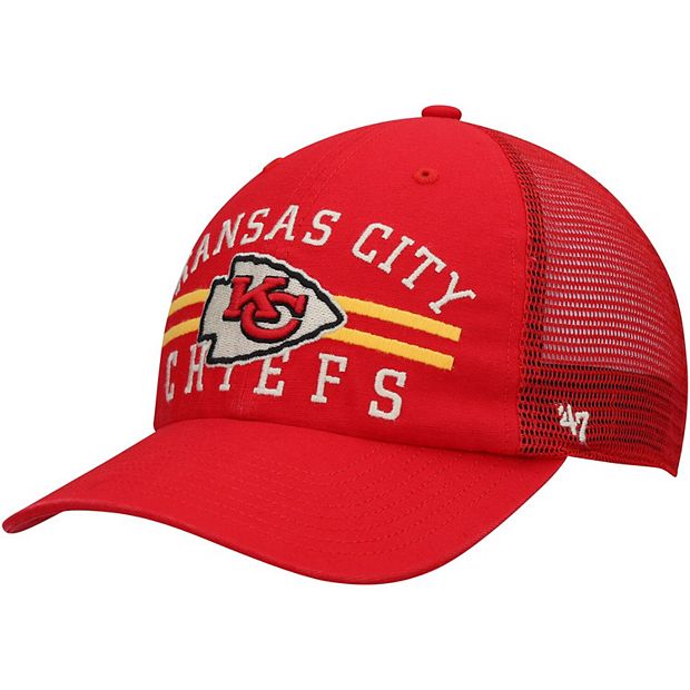 Men's '47 Red Kansas City Chiefs Highpoint Trucker Clean Up