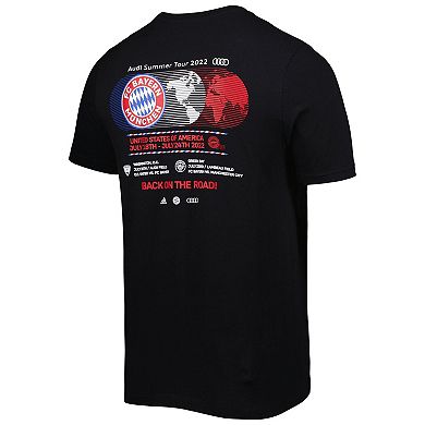 Men's adidas Black Bayern Munich Audi Summer Tour 2022 T-Shirt