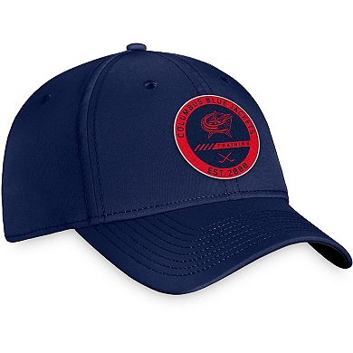 Men's Fanatics Branded Navy Columbus Blue Jackets Authentic Pro Team Training Camp Practice Flex Hat