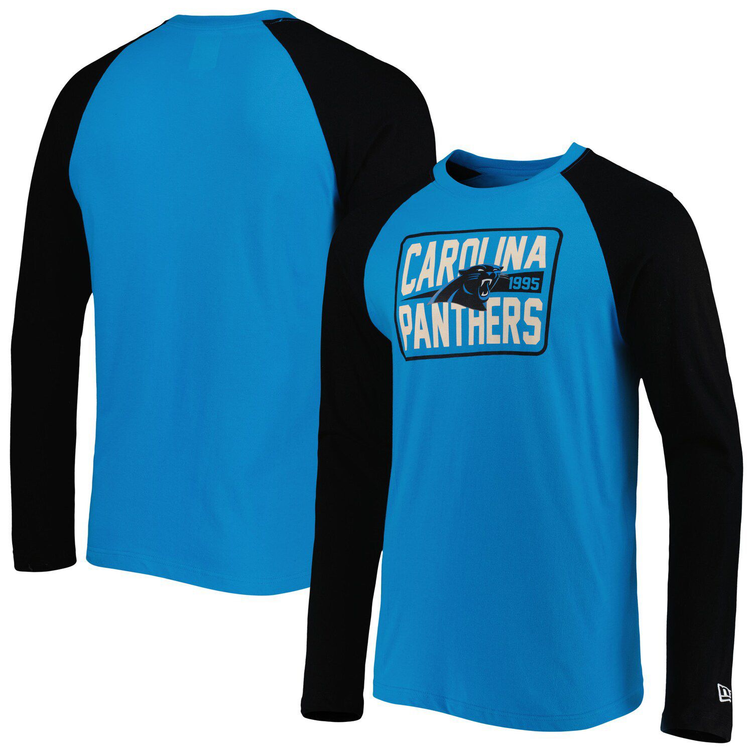 Men's Fanatics Branded Black Carolina Panthers Hometown Collection Sweep  Long Sleeve T-Shirt