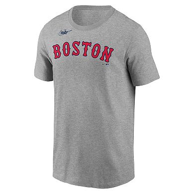 Men's Nike David Ortiz Heather Gray Boston Red Sox Name & Number T-Shirt