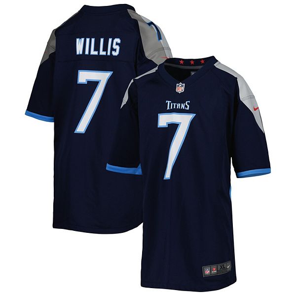 Tennessee Titans Nike Oilers Throwback Alternate Game Jersey - Light Blue -  Malik Willis - Youth
