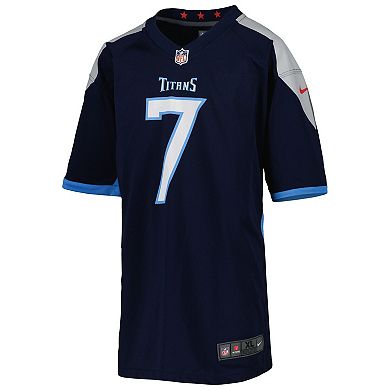 Youth Nike Malik Willis Navy Tennessee Titans Game Jersey