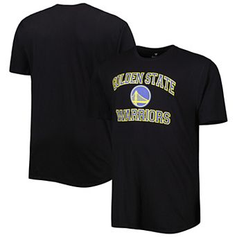 Men's Black Golden State Warriors Big & Tall Heart & Soul T-Shirt