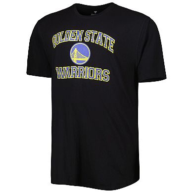 Men's Black Golden State Warriors Big & Tall Heart & Soul T-Shirt