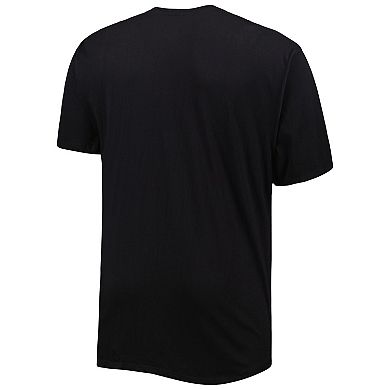 Men's Black Golden State Warriors Big & Tall Heart & Soul T-Shirt