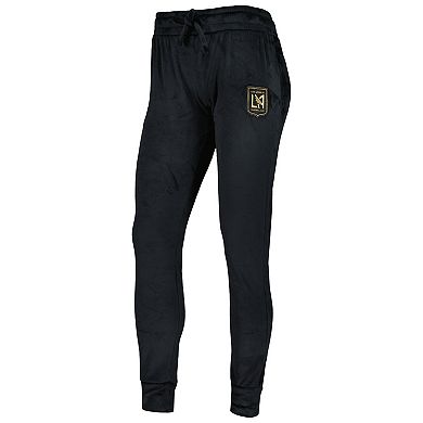 Women's Concepts Sport Black LAFC Intermission Velour Cuffed Pants