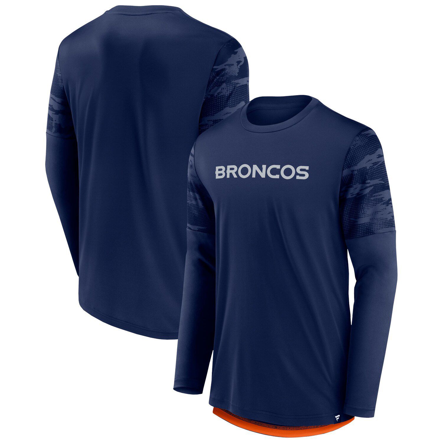 NFL Shirt Team Apparel Adult 3XL Tall Mock Neck Denver Broncos Tee Mens  XXXLT