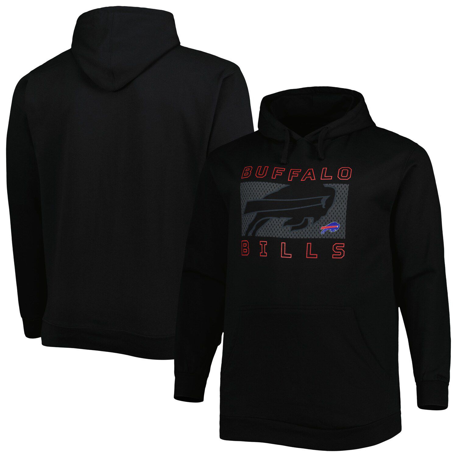 Buffalo Bills Primary Colour Wordmark Hoodie - Mens