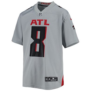 Youth Nike Kyle Pitts Gray Atlanta Falcons Inverted Game Jersey