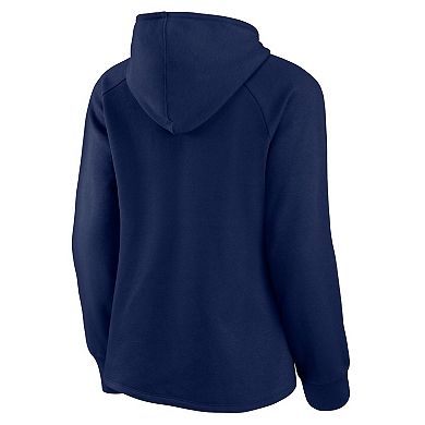 Women's Fanatics Branded Navy Minnesota Twins Perfect Play Raglan Pullover Hoodie