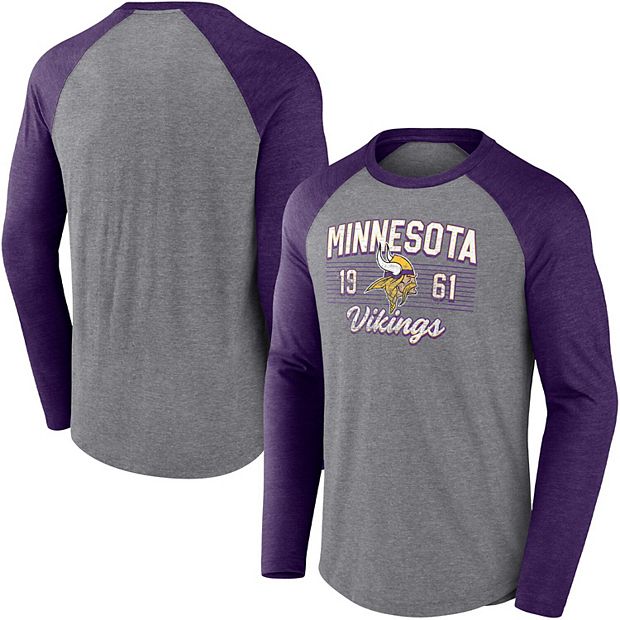 Men's Fanatics Branded Heathered Gray/Heathered Purple Minnesota