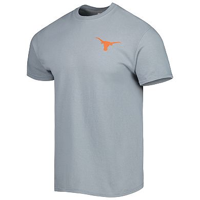 Men's Gray Texas Longhorns Hyperlocal Flag T-Shirt