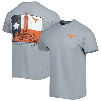 Men's Gray Texas Longhorns Hyperlocal Flag T-Shirt