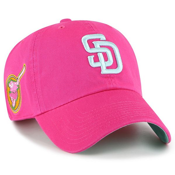 Men's San Diego Padres '47 Pink 2022 City Connect Clean Up Adjustable Hat
