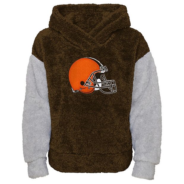 Girls Youth Brown/Gray Cleveland Browns Game Time Teddy Fleece