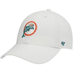 Men's '47 Gray Miami Dolphins Clean Up Adjustable Hat