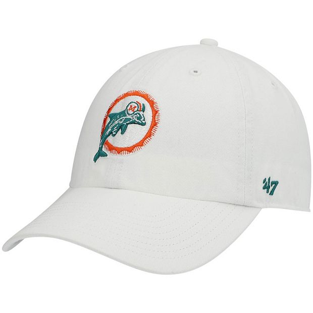 Men's '47 White Miami Dolphins Clean Up Legacy Adjustable Hat