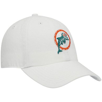 Men's '47 White Miami Dolphins Clean Up Legacy Adjustable Hat