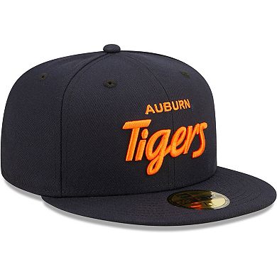 Men's New Era Navy Auburn Tigers Script Original 59FIFTY Fitted Hat