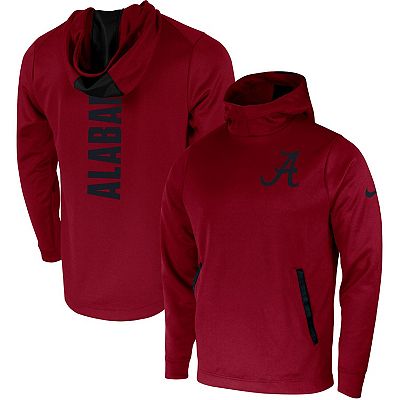 Men s Nike Crimson Alabama Crimson Tide 2 Hit Performance Pullover Hoodie