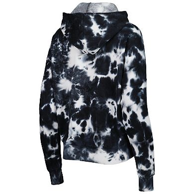 Women's New Era Black Las Vegas Raiders Cloud Dye Fleece Pullover Hoodie