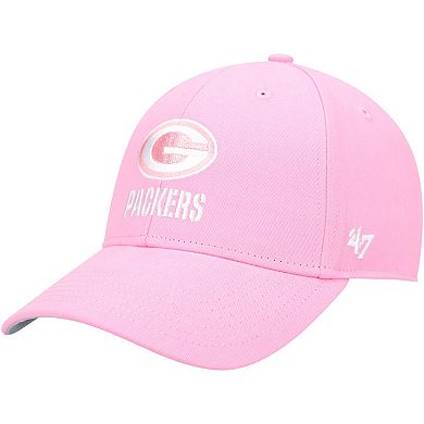 Girls Youth '47 Pink Green Bay Packers Rose MVP Adjustable Hat