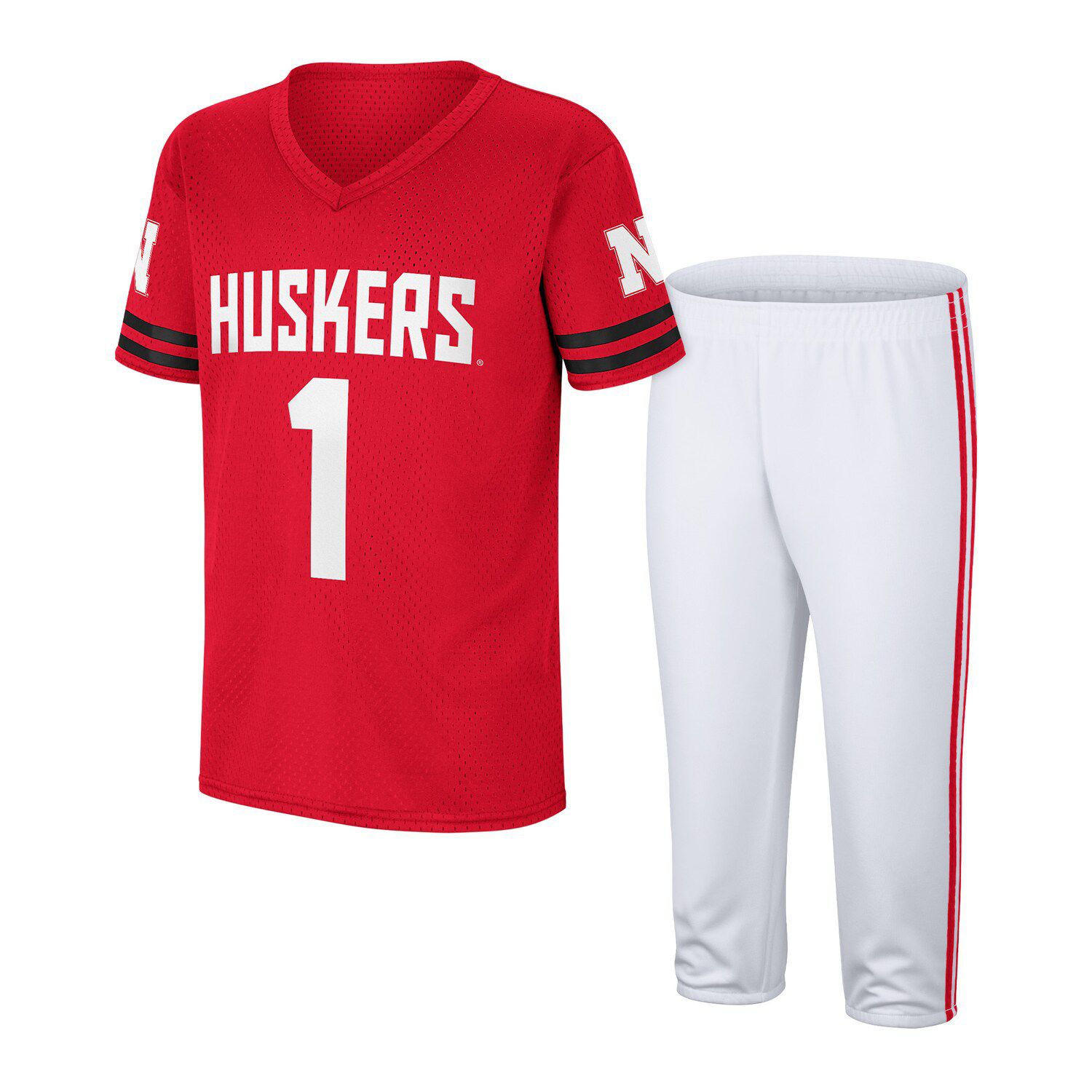 Adidas Men's #20 White Nebraska Huskers Premier Strategy Football Jersey
