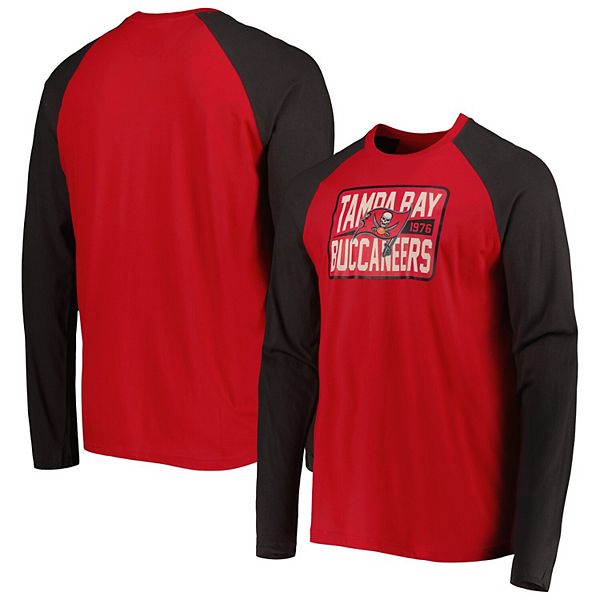 New Era Men's Red Kansas City Chiefs Current Raglan Long Sleeve T-shirt