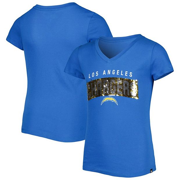 Green Bay Packers New Era Girls Youth Reverse Sequin T-Shirt - Green