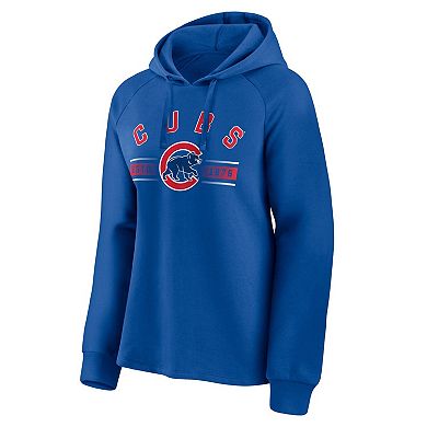 Women's Fanatics Branded Royal Chicago Cubs Perfect Play Raglan Pullover Hoodie