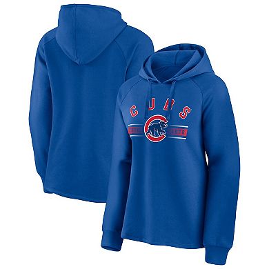 Women's Fanatics Branded Royal Chicago Cubs Perfect Play Raglan Pullover Hoodie