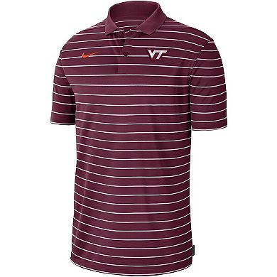 Men's Nike Maroon Virginia Tech Hokies Icon Victory Coaches 2023 Early Season Performance Polo