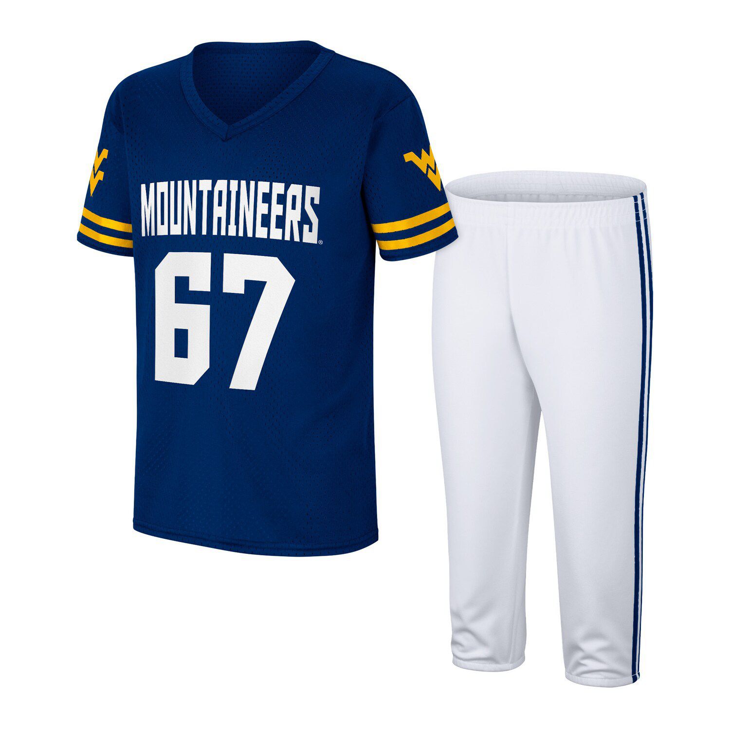 Men's Nike #22 White West Virginia Mountaineers Game Jersey